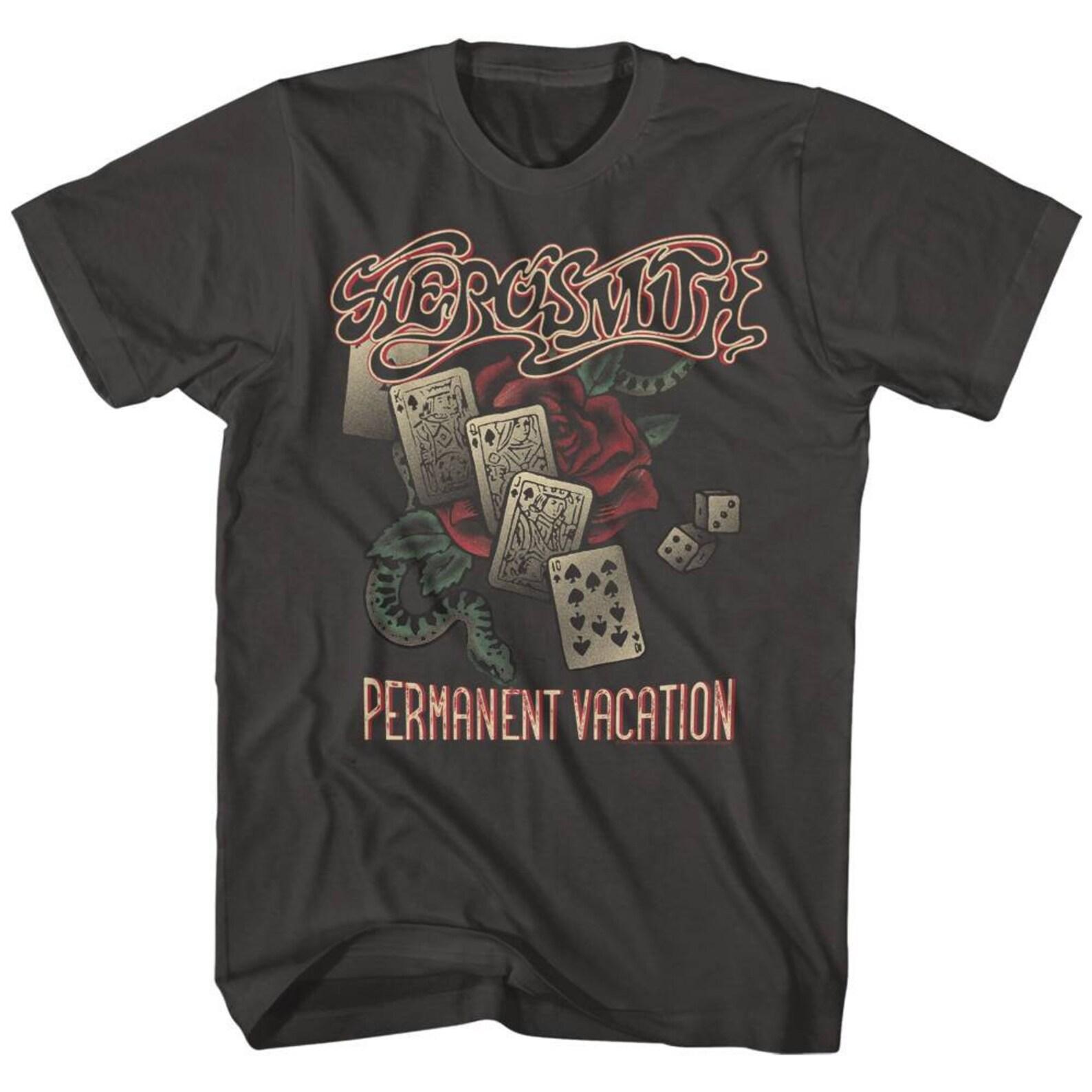 Aerosmith Permanent Vacation Smoke Adult T-Shirt 4XL