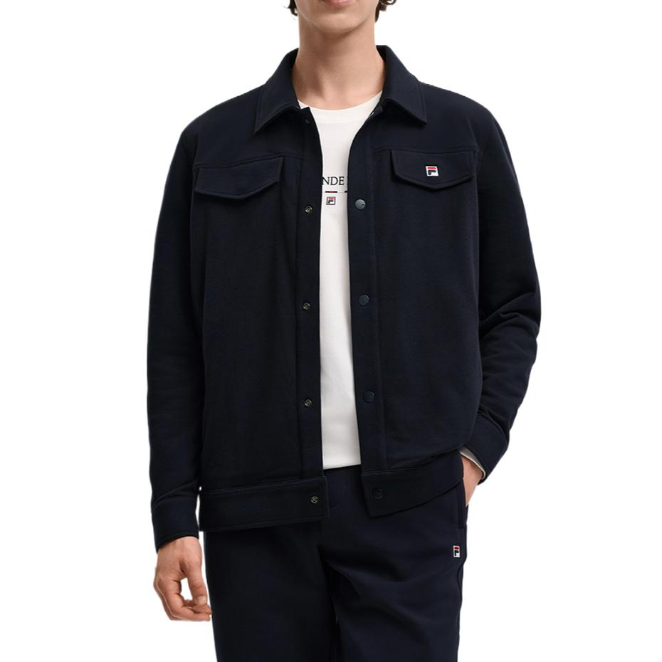 Fila Solid Color Comfortable Simple Beautiful Jacket Men Jacket F11M548507F-NV
