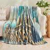1pc Printed Watercolor Art Sagrada Familia Spire Blanket, Vintage Gothic Style Home Decor Sofa Throw/Bedding Essential for All Seasons | Birthday, Chr