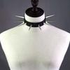 European Unisex Gothic Punk Rivet Spike Leather Choker