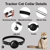 Cat Tracker Collar, Cat Collar with Finder Tag (iOS ONLY), Compatible with Apple Find My, No Monthly Fee, Cat Collar Waterproof (Pink)