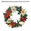 Festive Window Hanging Decorations Acrylic Christmas Garland Pendant, Double-sided Wreath Ornament, Lightweight Decorative Ornaments Decor with