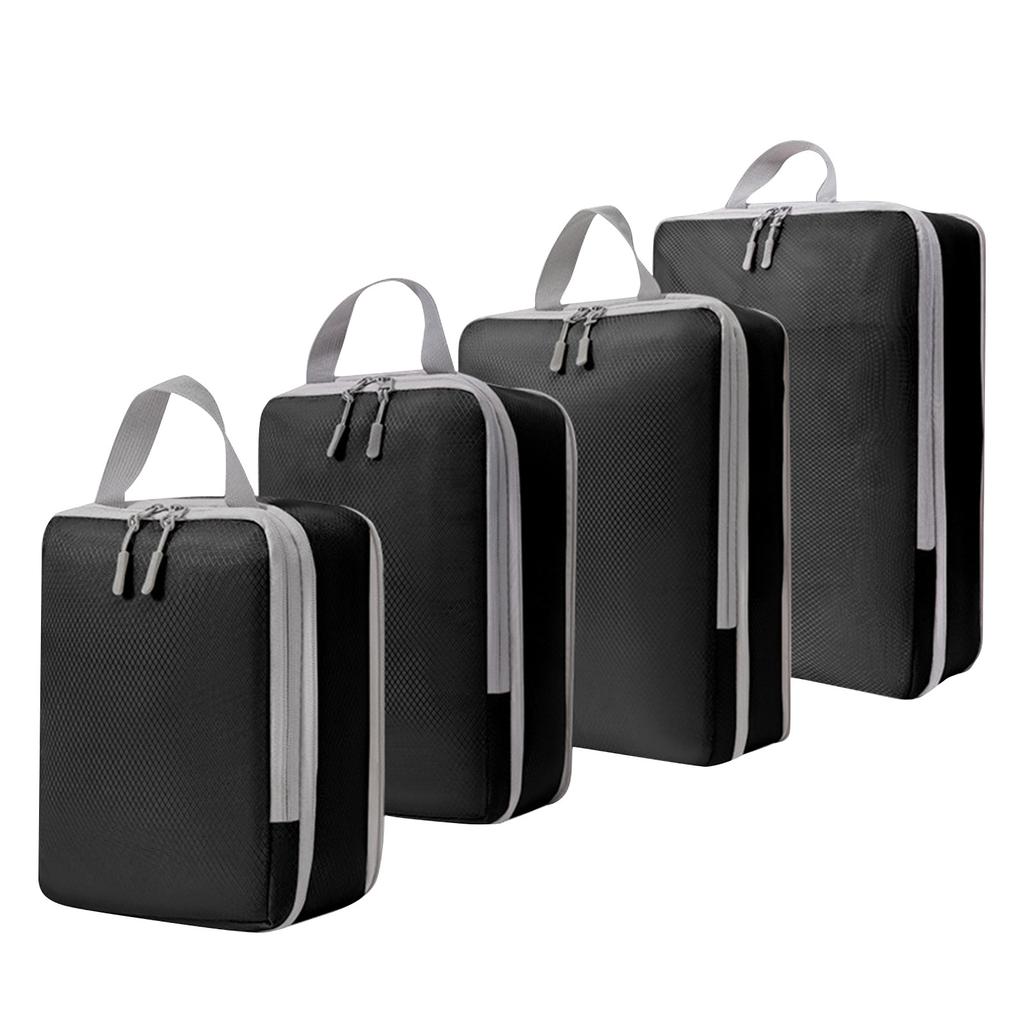 Compression Packing Cubes For Suitcases Travel 4 Set Expandable Travel Bags Organizer For Luggage