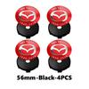 4pcs Car Wheel Hub Center Cover Tire Rim Cap Decoration Sticker For Mazda 3 CX3 CX4 CX5 CX7 CX8 CX9 CX30 RX7 Atenza Axela FF8
