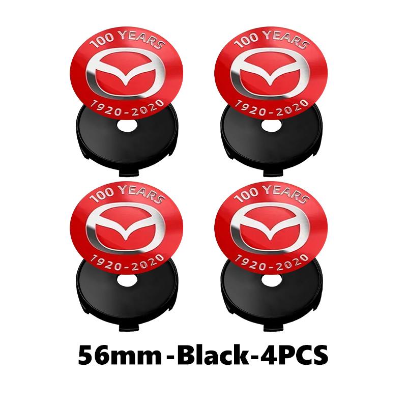 4pcs Car Wheel Hub Center Cover Tire Rim Cap Decoration Sticker For Mazda 3 CX3 CX4 CX5 CX7 CX8 CX9 CX30 RX7 Atenza Axela FF8