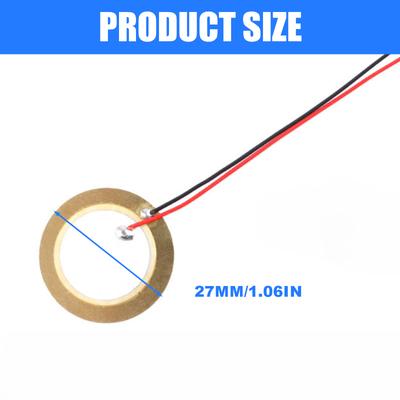 10 Stück 27mm Piezo-Summer-Komponenten für Hersteller und Bastler, die hochwertige Ausgangsgeräusche für Alarme und Benachrichtigungen suchen