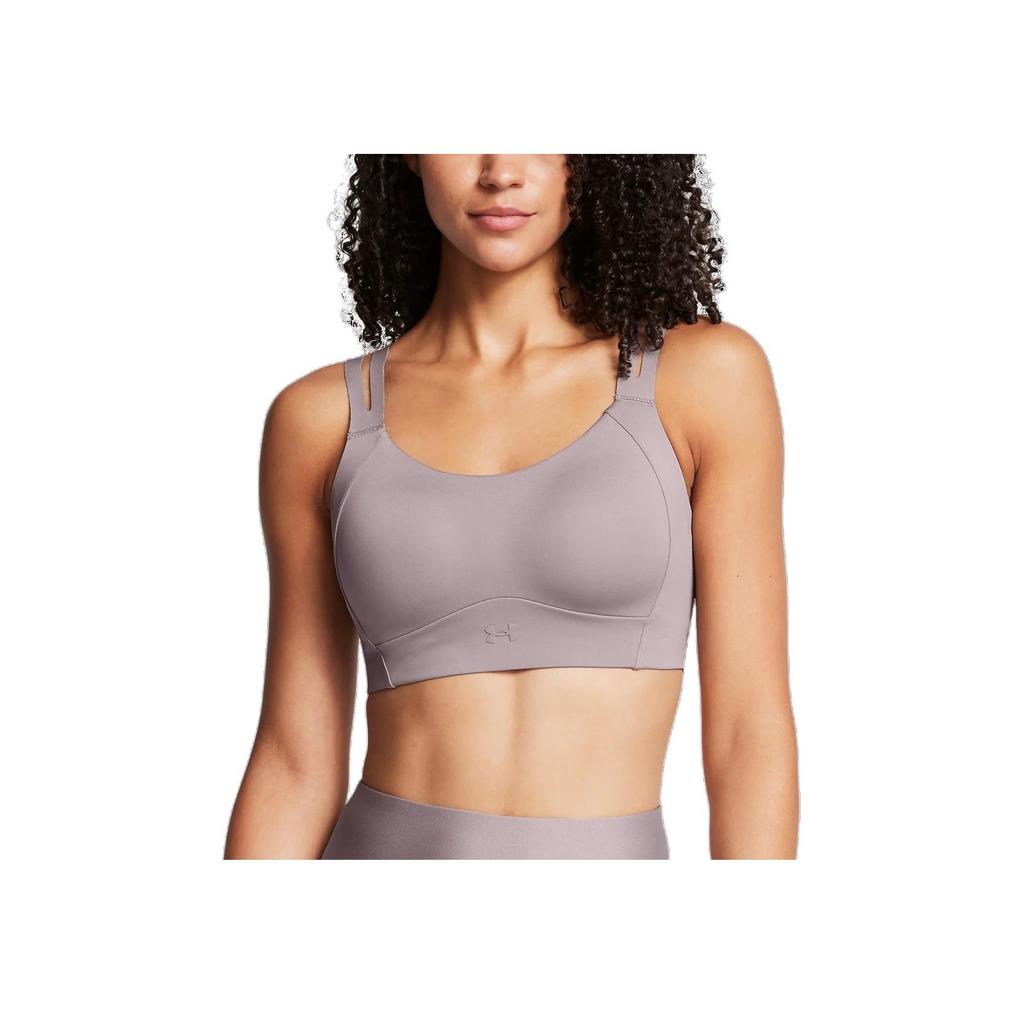 Under Armour Vanish Elite Solid Comfortable Versatile Sports Bra Women Underwear Fatigue-Gray 1386427-015