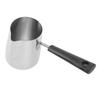 Long Handle Coffee Toroid Pitcher 304 Stainless Steel Rustproof Smoother Milk Frother Pitcher for Home Coffee Shop 350ml