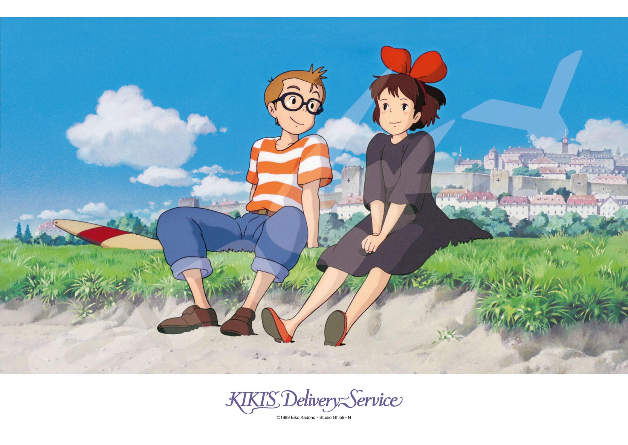 

ENSKY 108-Piece Jigsaw Puzzle Kiki s Delivery Service Seaside Chat (18.2 x 25.7 cm)