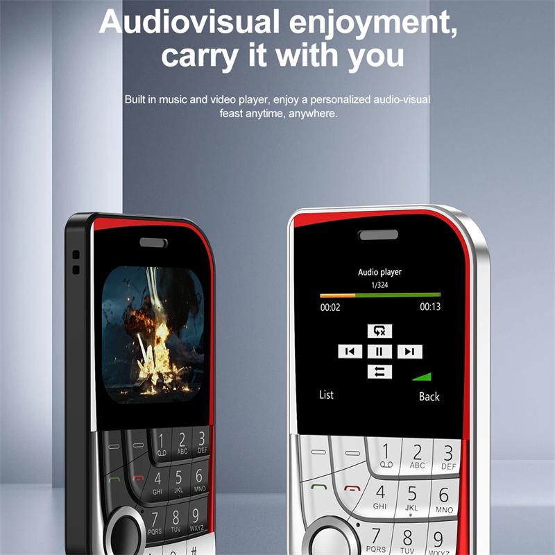 V10 Dual SIM Standby Mobile Phone 2.01 Inch Screen Magic Voice Speed Dial Flashlight FM Radio MP4 Cheap Back-up Cellphones
