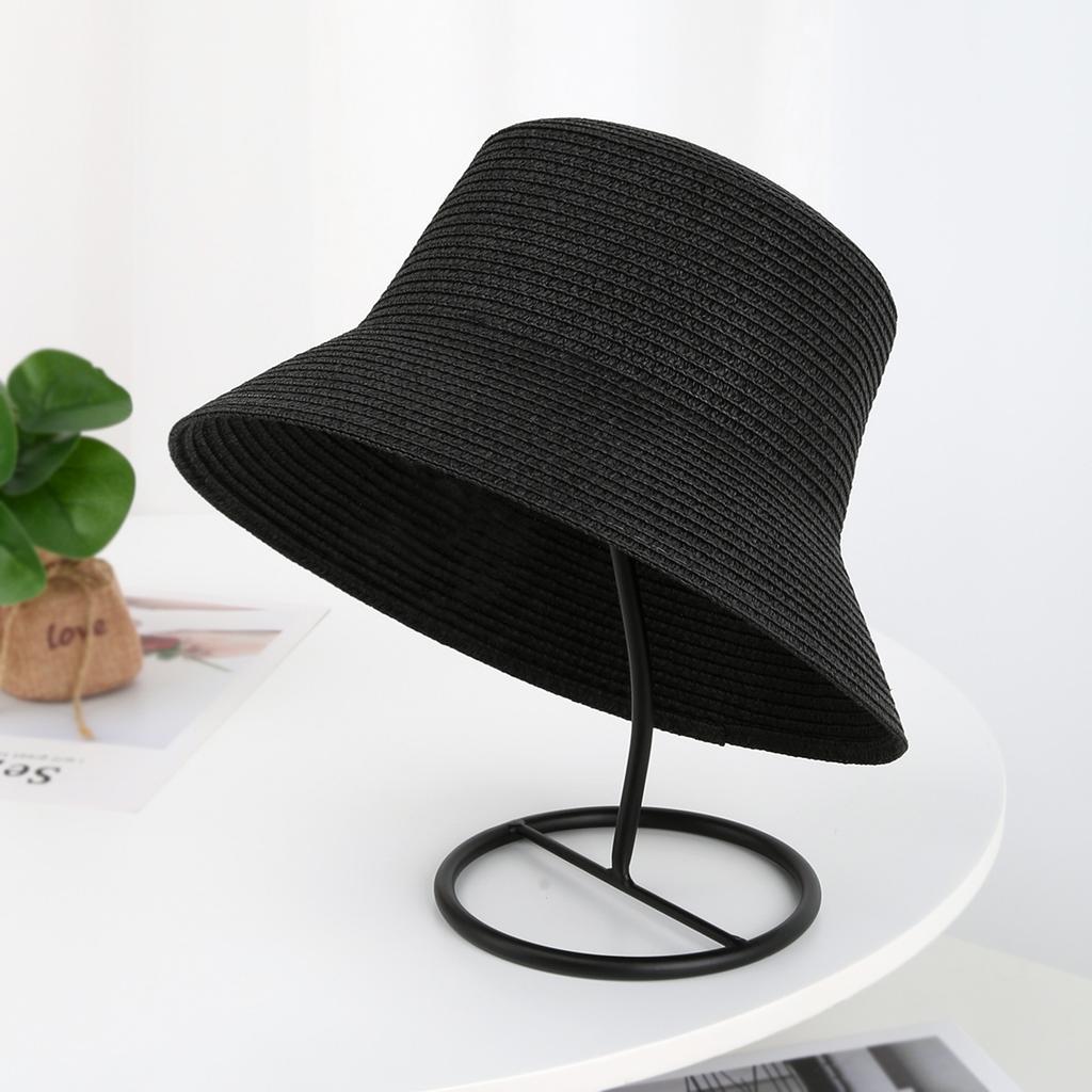 Encrypted fisherman straw hat spring and summer men's and women's new sunshade sunscreen hat can be designed DIY hat embryo wholesale