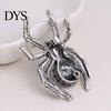 Vintage Women Rhinestone Inlaid Spider Brooch Pin Bag Badge Lapel Jewelry Gift