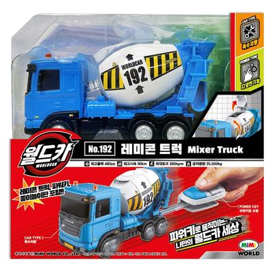 [Mimi World Official] World Car Power Walkie Ready Mixed Concrete Truck, Popular Korean Character Toys