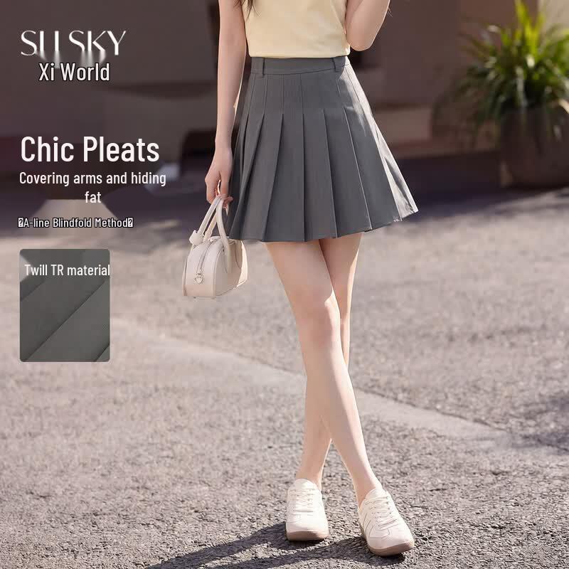 

Women s Academy Style Pleated Mini Skirt L