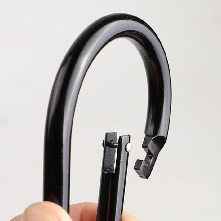 Camping Hiking Carabiner Clip with Spring Snap Lock Aluminum Alloys Carabiner Keychain Hook Clip Spring Link Carabiner