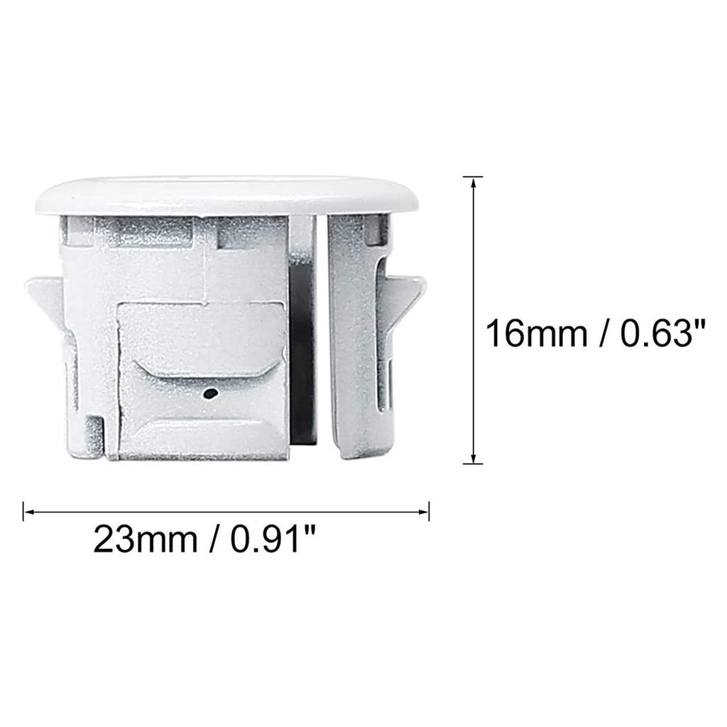 Jufjsfy 2pcs Car Bumper Parking Assist Sensor Retainer Holder Bracket for 89348-33010 4Runner ES350 250H White