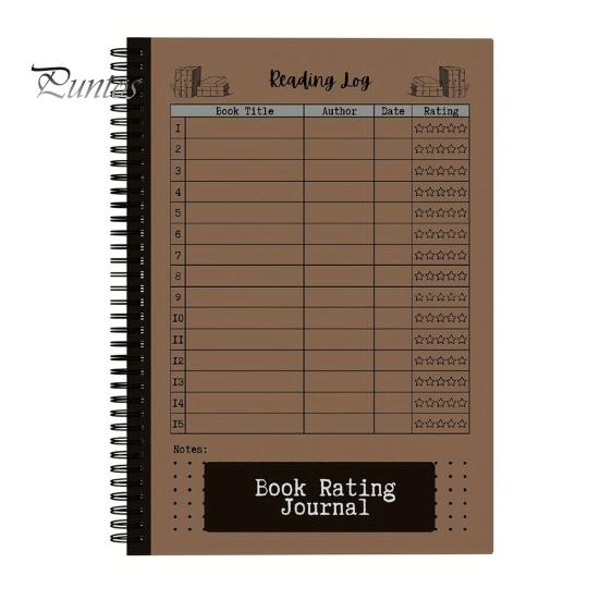 

Дневник чтения Блокнот Формат А5 Недатированный Твердый переплет Журнал Списки желаний Журнал чтения Прогресс Обзоры книг Подарок коричневый