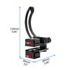 Supporto Staffa per Obiettivo Fotocamera ABNR Supporto Obiettivo Fotocamera Staffa Orizzontale Verticale per Fotocamera