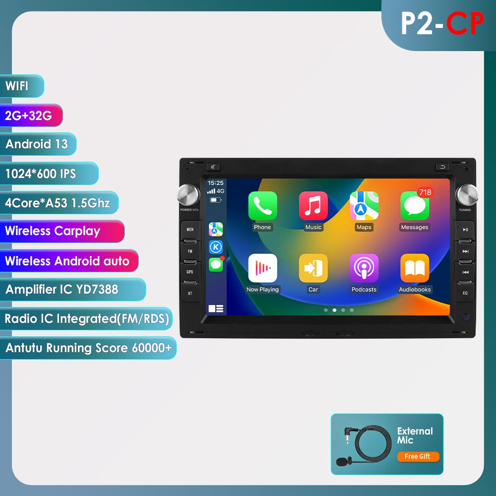 Hizpo Intelligent Screen 8Core DSP Car Multimedia Player for VW Golf 4 Passat POLO Transport T5 Multivan Seat Jetta CarCarplay 4G Autoradio AI GPS