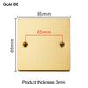 Stainless Steel Bottom Box Panel 86 /120 Type Blank Panel New Embedded Panel