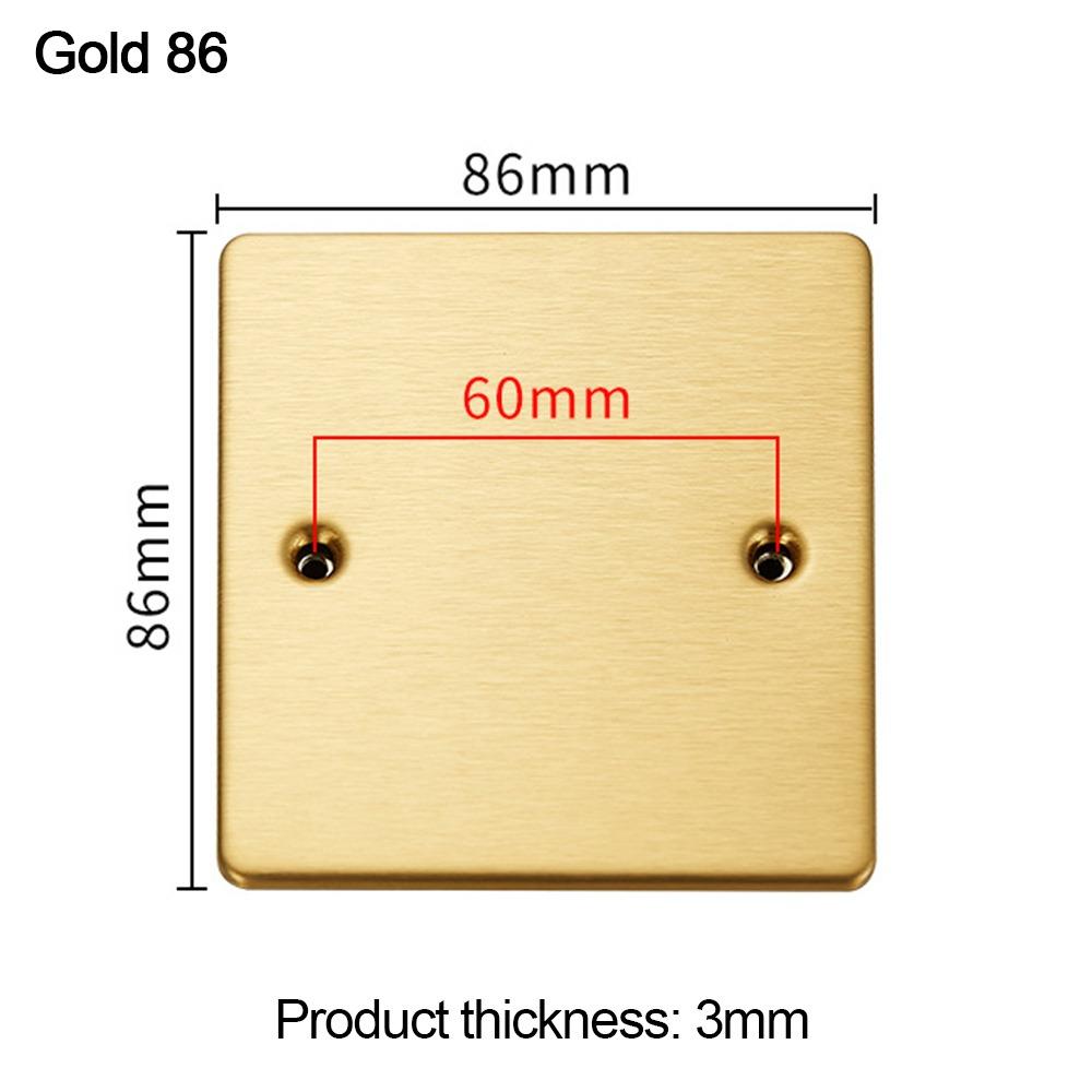 Stainless Steel Bottom Box Panel 86 /120 Type Blank Panel New Embedded Panel