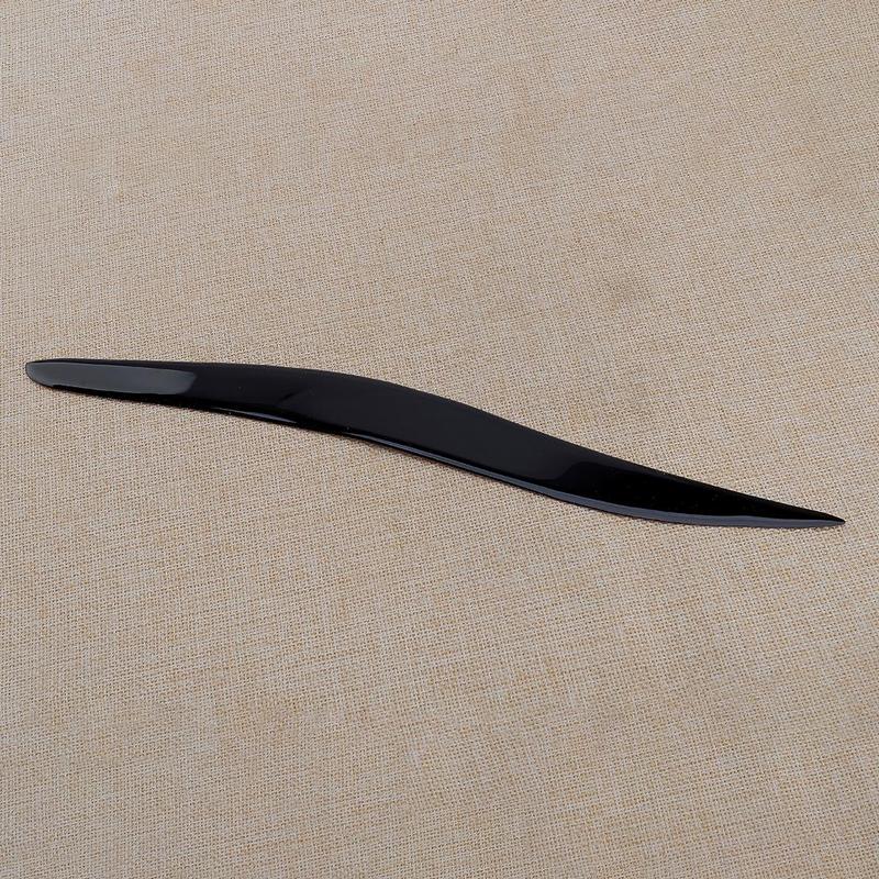 1 Pair ABS Car Front Headlight Eyelid Eyebrow Cover Trim Glossy Piano Black Fit for Lexus IS250 IS300 2006-2010 2011 2012