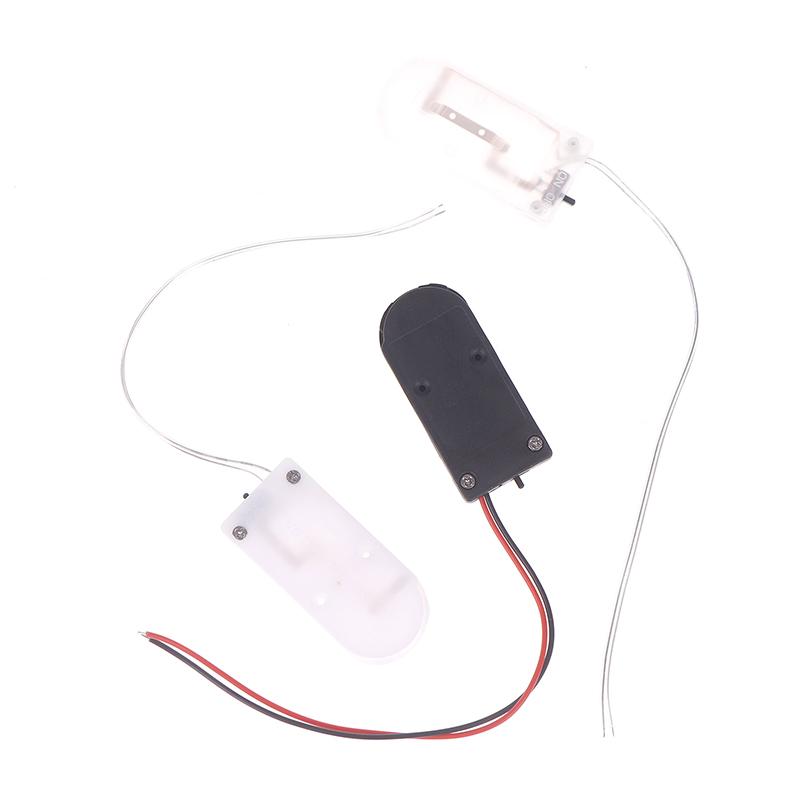10Pcs For Cr2032 Button Coin Cell Battery Holder Case Cover With On-Off Switch+10/15Cm Leads Wire Battery Box Dual Slots
