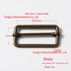 Stainless Steel Adjustable D-Ring Buckle - Copper Three-Speed Wire Pull Design