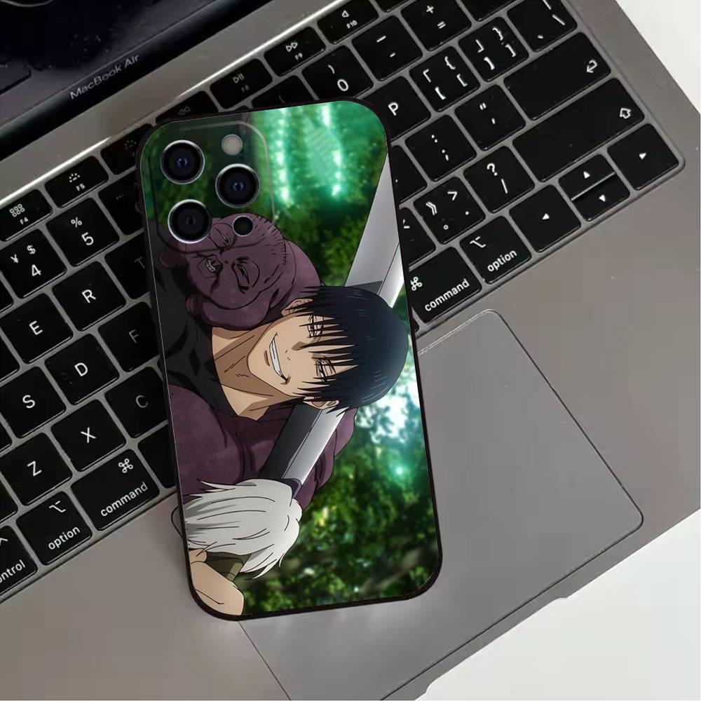 Toji Fushiguro Jujutsu Kaisen  Phone Case For iPhone 17,16,15,14,13,12,11 Plus,Pro Max,XS,Soft Silicone Black Cover