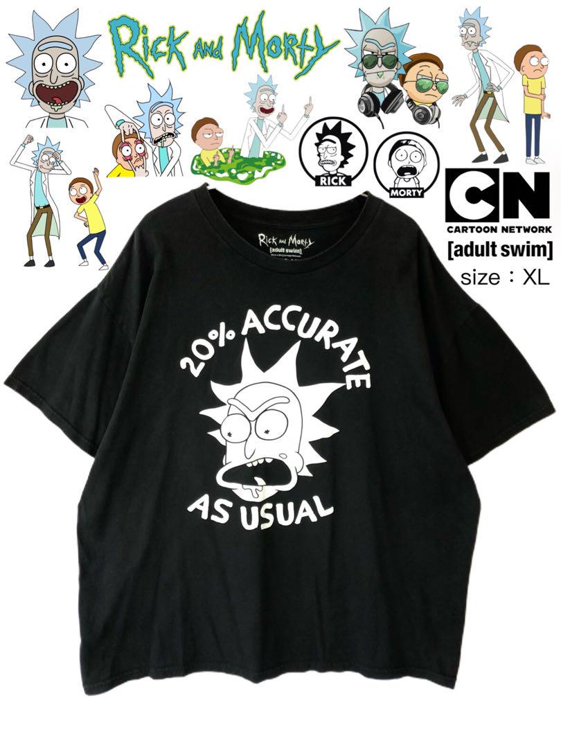 

[USED] Rick and Morty T-shirt, XL, black, vintage USA clothing