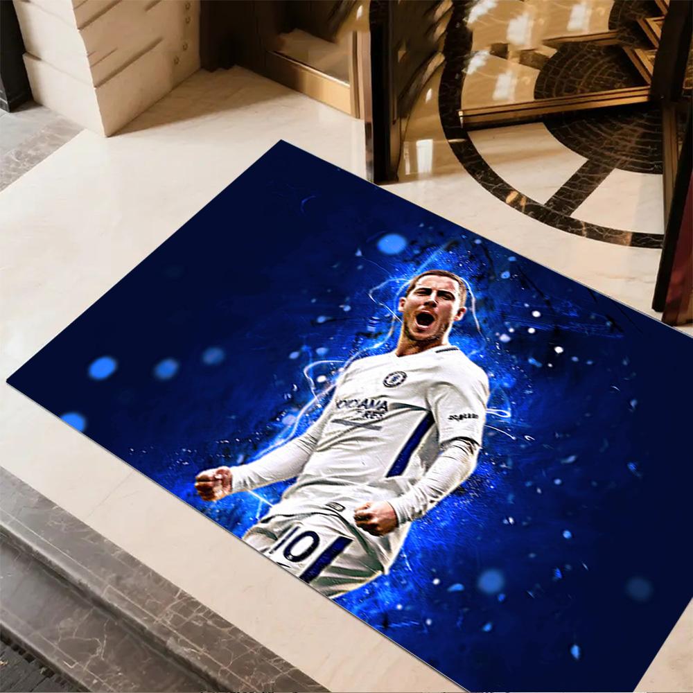 Chelsea Fc Player Portrait Floor Rug Office Rug Perfect for Dormitory Balcony Bedrooms Foyer Anti-slip Rug Anime Office Decor Best for Christmas