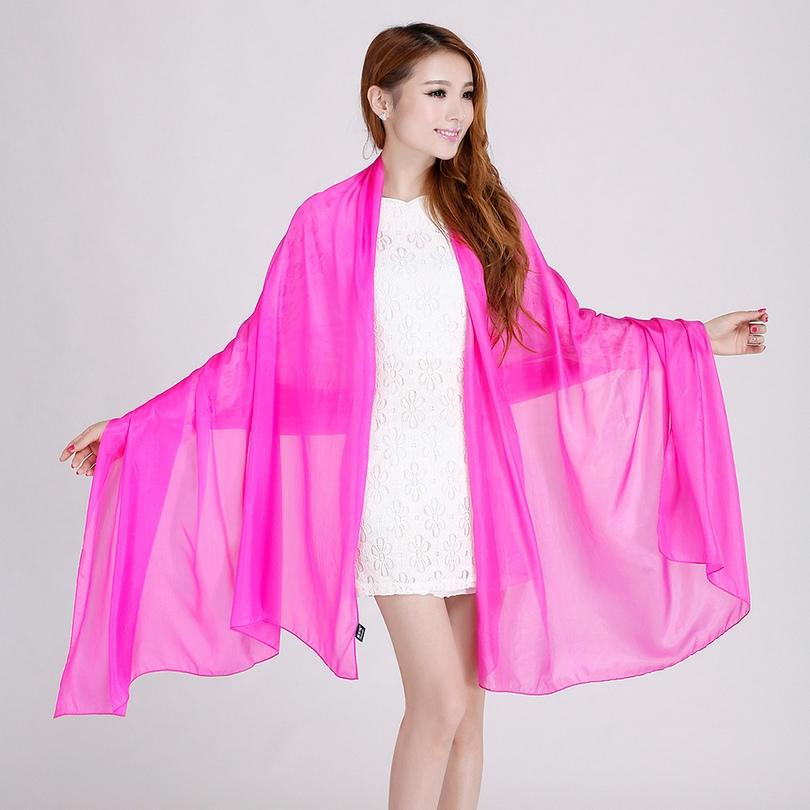 [BYSIFA] Ladies Metal Grey Silk Scarf Shawl 180*110cm Oversize Design Female Scarves Wraps Summer Sunshade Shawls Black Pink