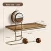 Wall-Mounted Luxury Suction Cup Toilet Paper Holder & Storage Rack