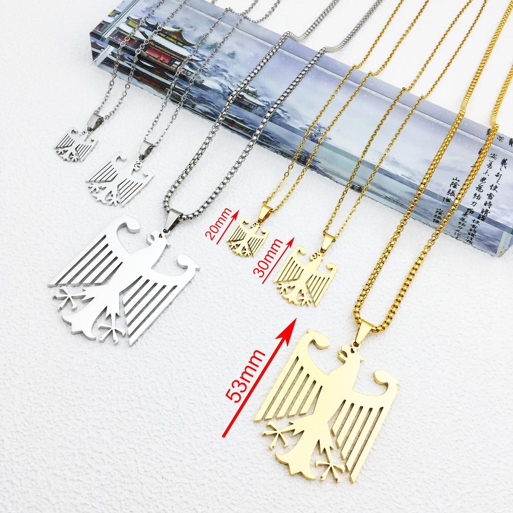 Stainless Steel German Eagle Necklace for Women - Simple and Stylish