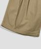 AGOD Double-Pleat Elastic String Bermuda Shorts [Beige]