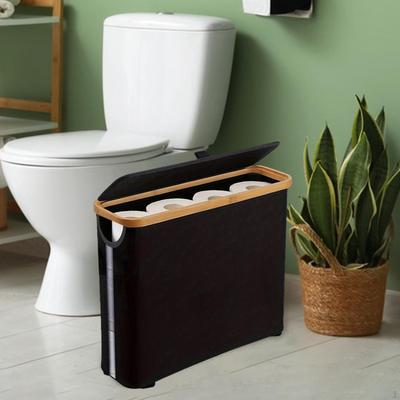 Foldable Toilet Paper Basket, Container for Up To 12 Rolls, Waterproof, Organizer Books And