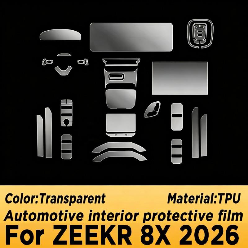 Per ZEEKR 8X 2026 Schermo di Navigazione del Pannello Pellicola Protettiva in TPU per Interni Auto Accessori Antigraffio