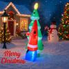 5.91FT Christmas Inflatable Toys With LED Lit Christmas Tree Santa Set Supplies Home Ornaments Festive Gift Xmas Yard Decoration