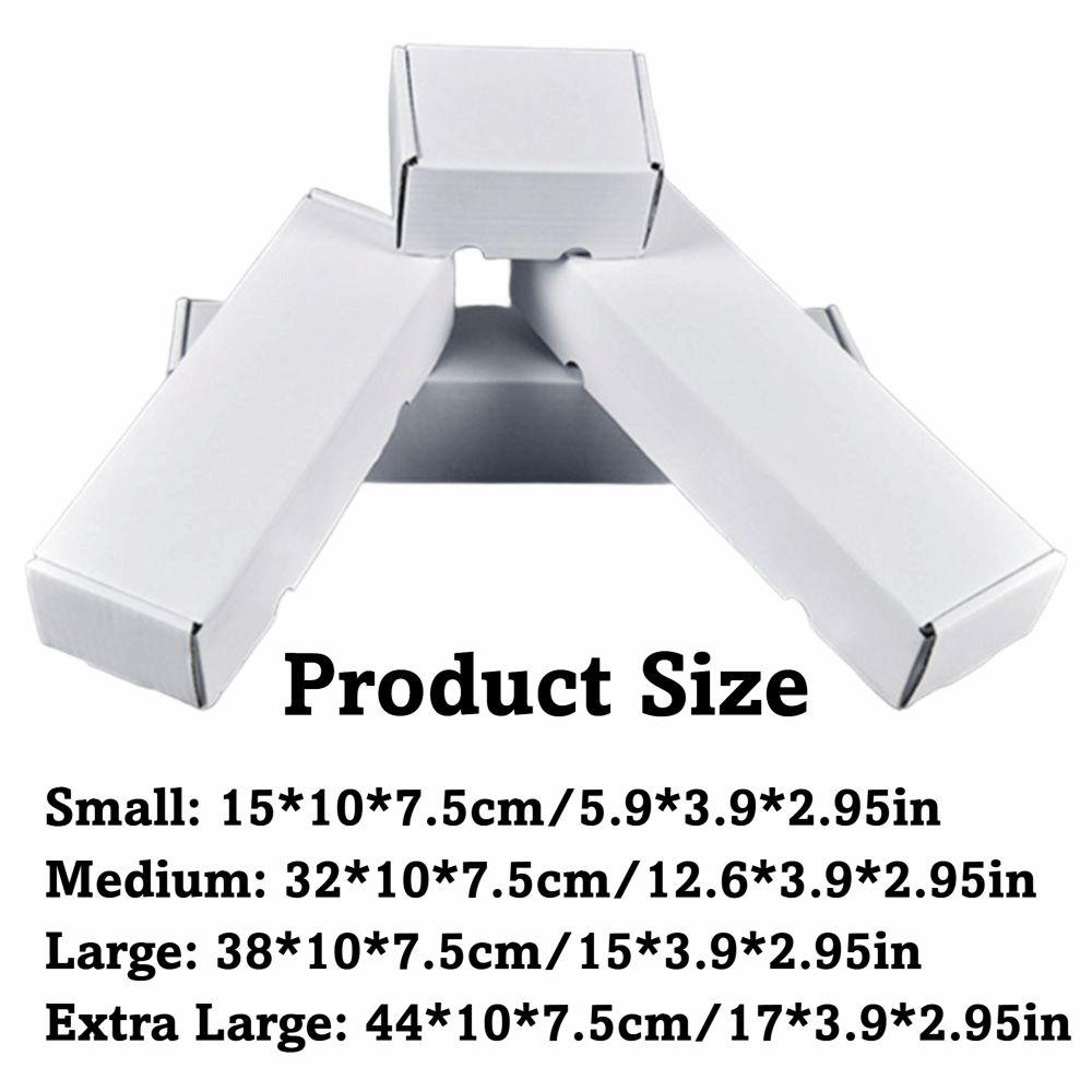 10PCS Large Capacity Trading Card Storage Box Portable Cardboard Sports Card Box White Sturdy Baseball Card Box