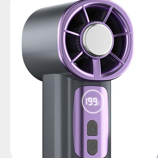 Portable Handheld Fan USB Rechargeable Mini Fan Portable Lipstick-Sized Personal Cooling Device with Multi-Level Wind Speeds and Safety Net Design for
