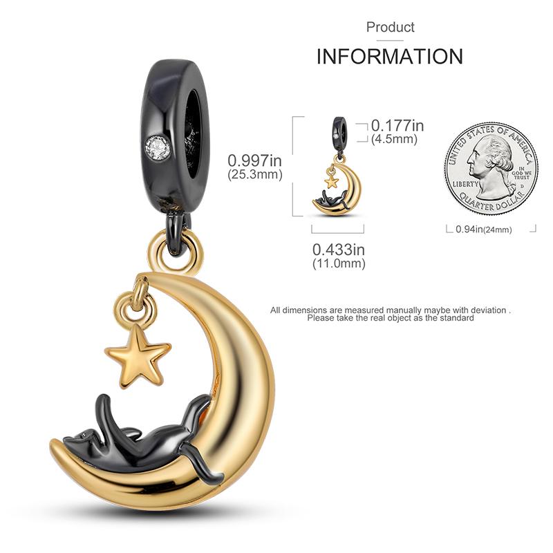 Gold Serie Charms Perlen Kupfer Leopard Original Anhänger Passend Armband Herstellung Frau Schmuck