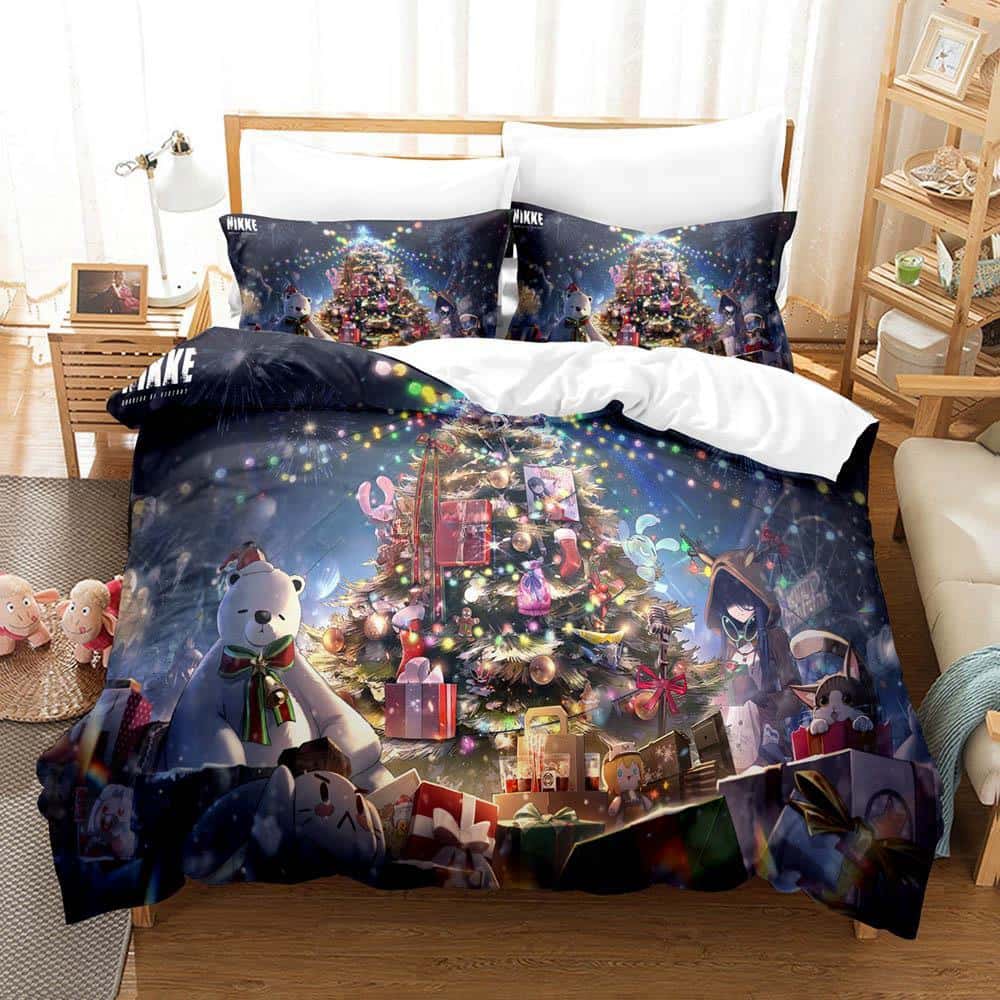 Game Goddess Of Victory: Nikke Bedding Set Single Twin Full Queen King Size Bed Set Adult Kid Bedroom Duvet Cover Sets 3D Anime
