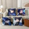 Anime Genshin Impact Cute Wanderer Pillow Case Fashion Square Pillowcase Bedroom Sofa Room Ins Decoration Leisure