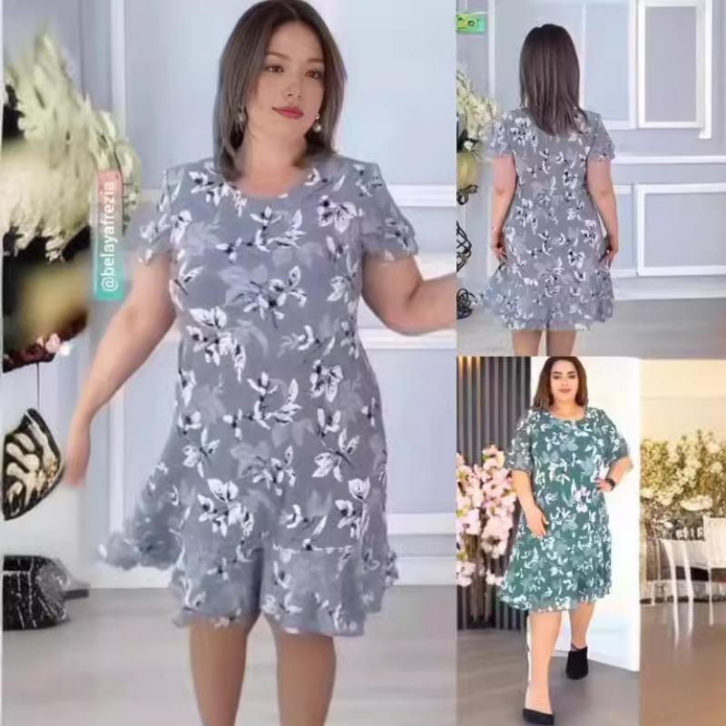 

Женское летнее сексуальное модное платье А-силуэта 2XL серый