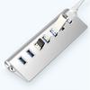 USB 3.0 Splitter Aluminum Alloy Hub 7-in-1 Docking Station for Notebook Computer
