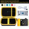 Lebakort Storage Case Compatible with Kodak Smile+ 2-in-1 Digital Instant Print Camera & Photo Printer (Black/Yellow Case)