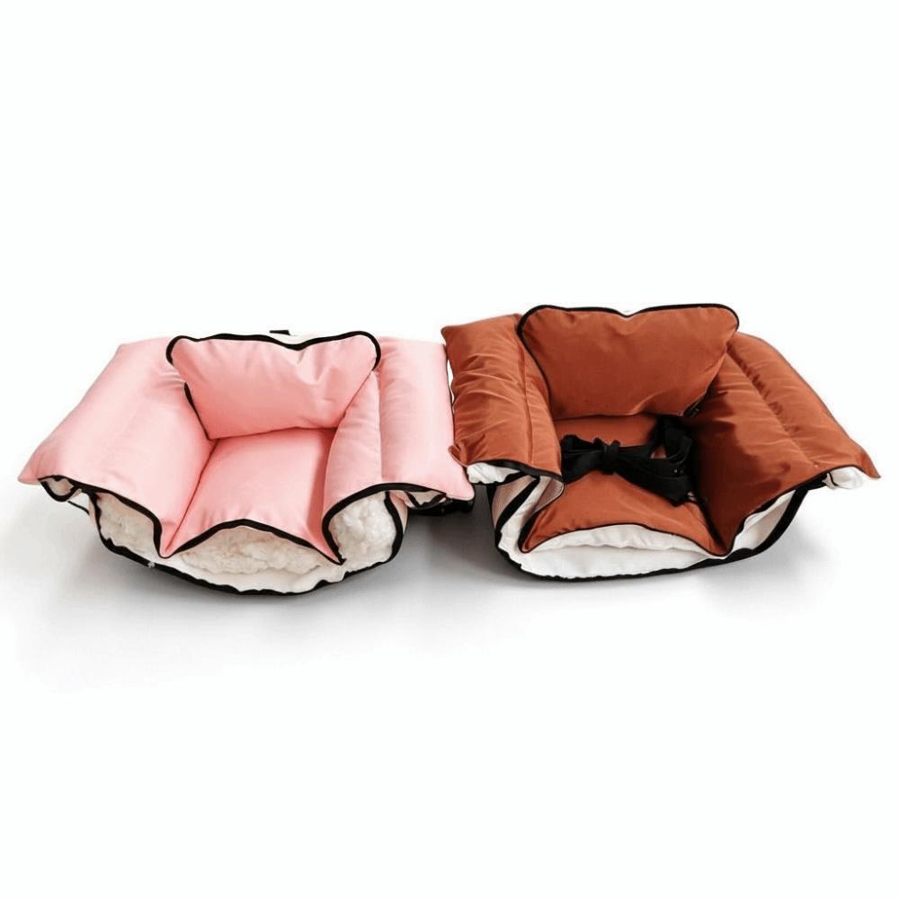 Thickened Pet Travel Bed Warm Pet Car Seat Warmth Pet Carrier Cushion  Pet Travel