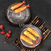 New Semi -Circular/Round Tempura Frying Sushi Bbq Net Durable Stainless Steel Drying Net Japanese Style Portable Barbecue Net