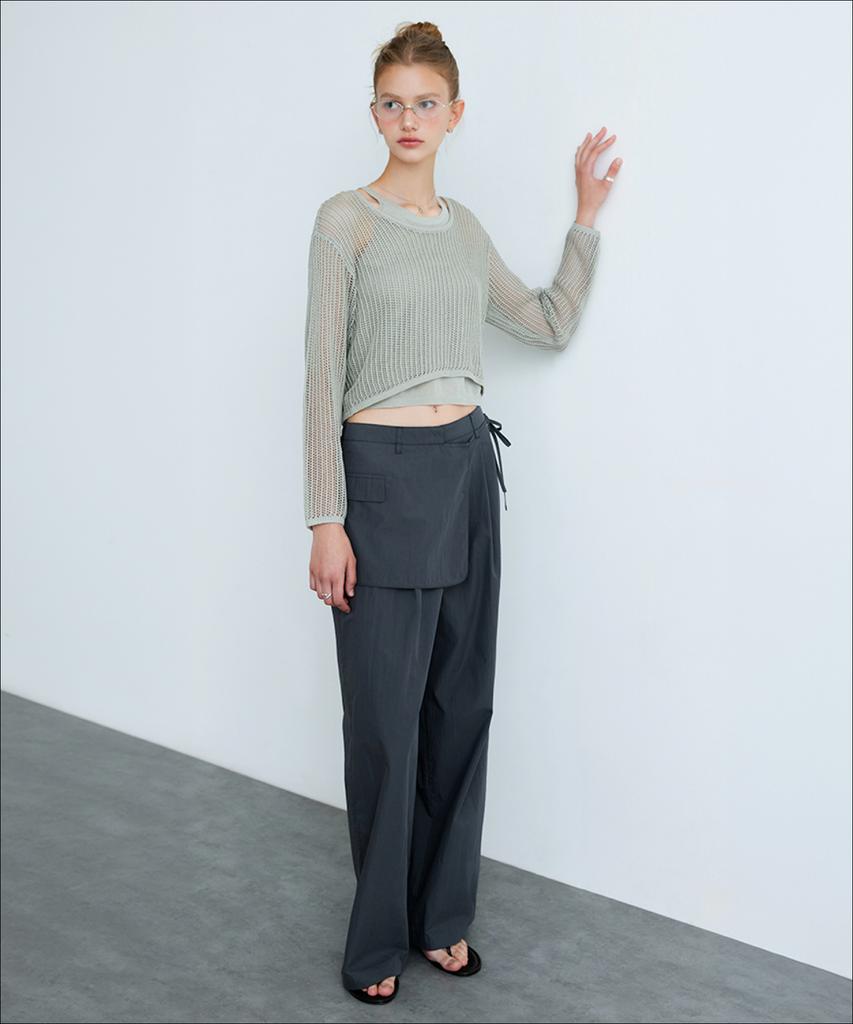 MIXXO Nylon Layered Pants_Miwtcg402B