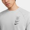 Nike Loose Fit Letter Print Crew Neck Long Sleeve T-Shirt Men Tops Gray DV9828-077
